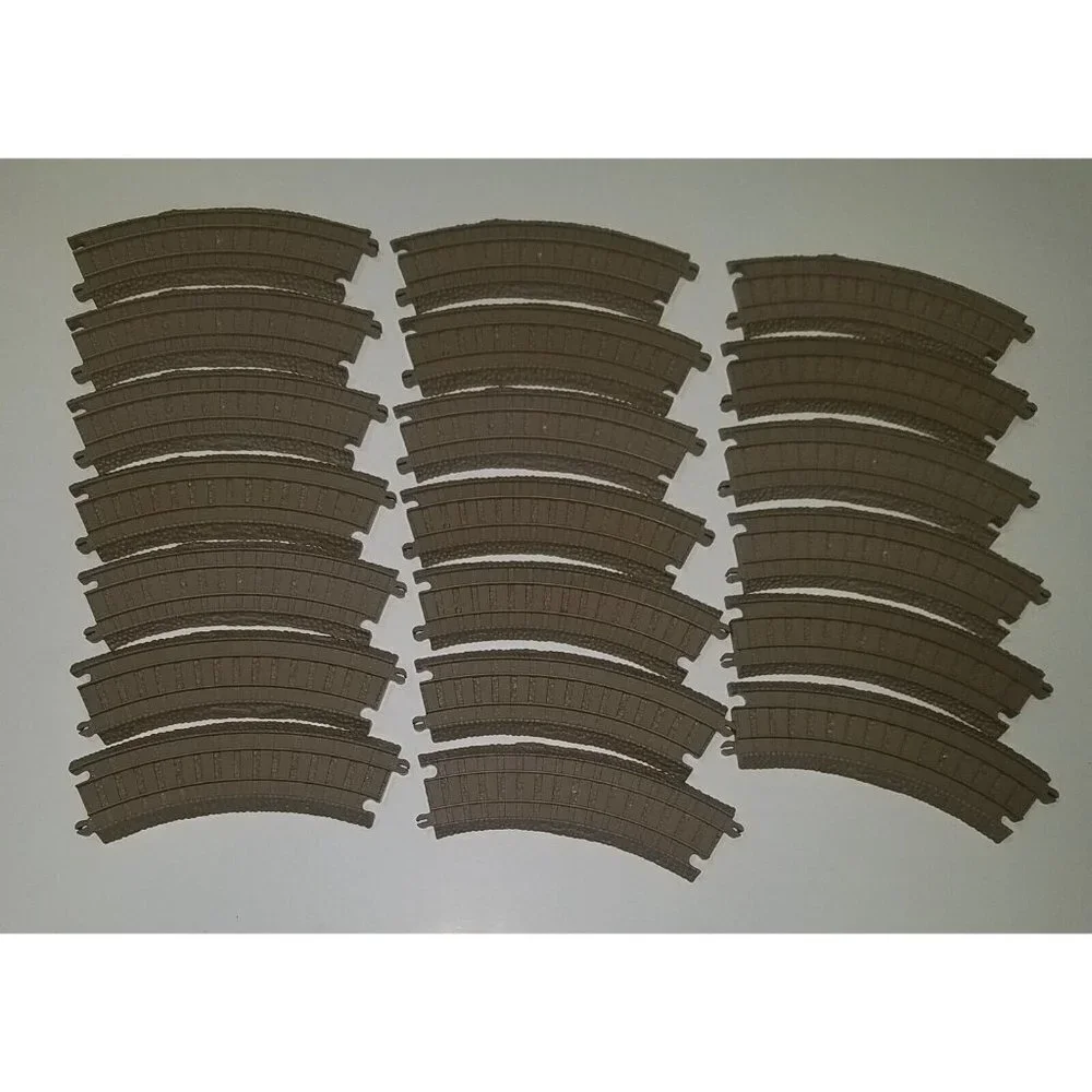 50 Gullane Brown Train Track Lot Mixed Straight Curved Switch Thomas Tank Engine